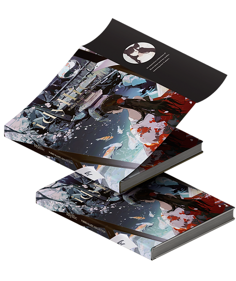 Physical copy of Idyllic art book